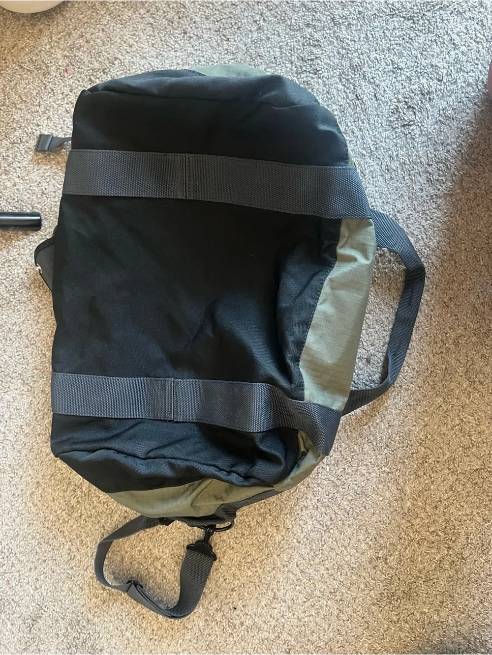 No Matter What Olive & Black Duffel Bag
